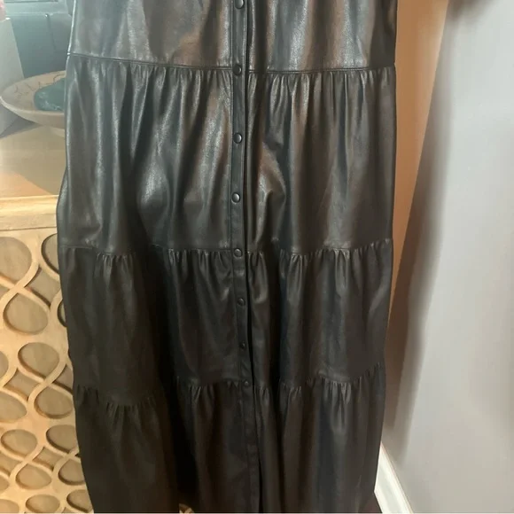 Brochu Walker Faux Leather Havana Dress size Small NWOT black - Picture 4 of 5